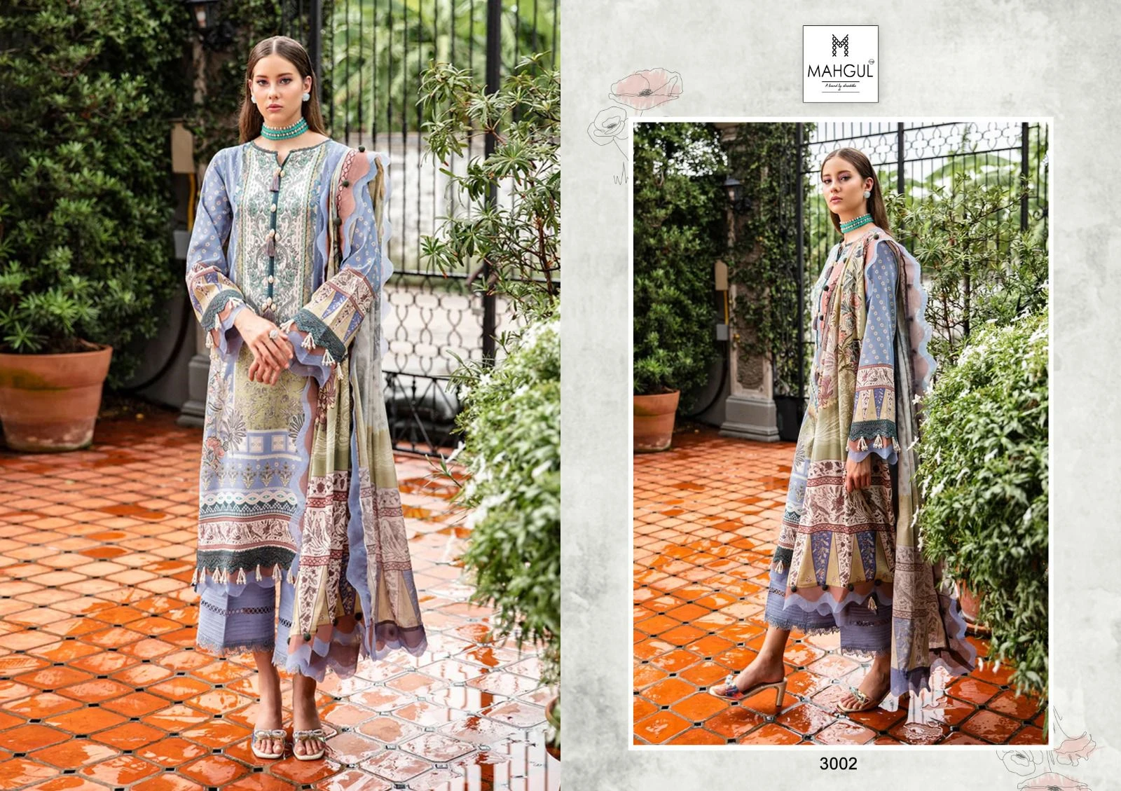 Sharaddha Nx Queen Qourt Vol 3 Lawn Cotton Printed Wholesale Pakistani Salwar Suit Catalog — Wholesale Salwar Suits, MPA wholesale from Surat - Gallery Image 7